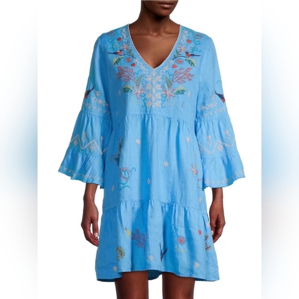 🌟NWT Johnny WAS Zoe Tiered Dress - XL